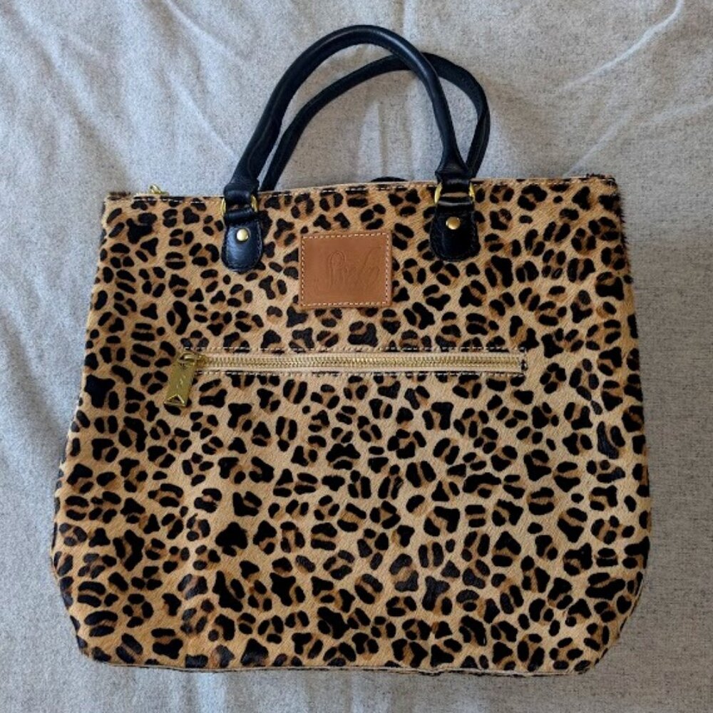NWOT Sseko Convertible Leopard Tote Crossbody Backpack Purse
